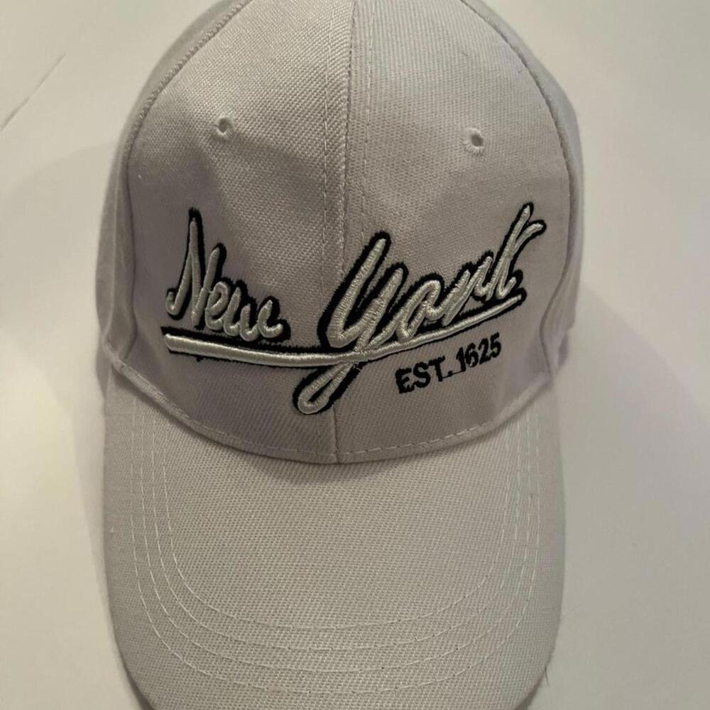 New York EST 1825, Plain White Baseball Cap